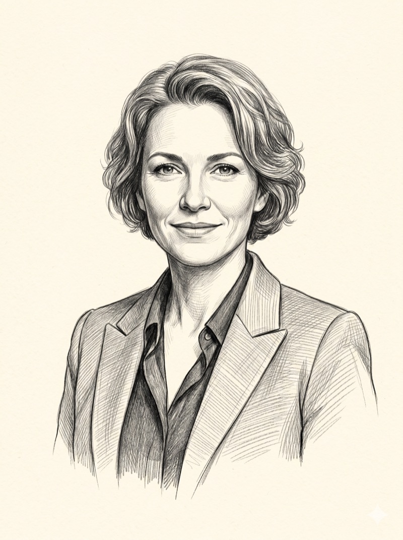 Operations lead, illustrated portrait