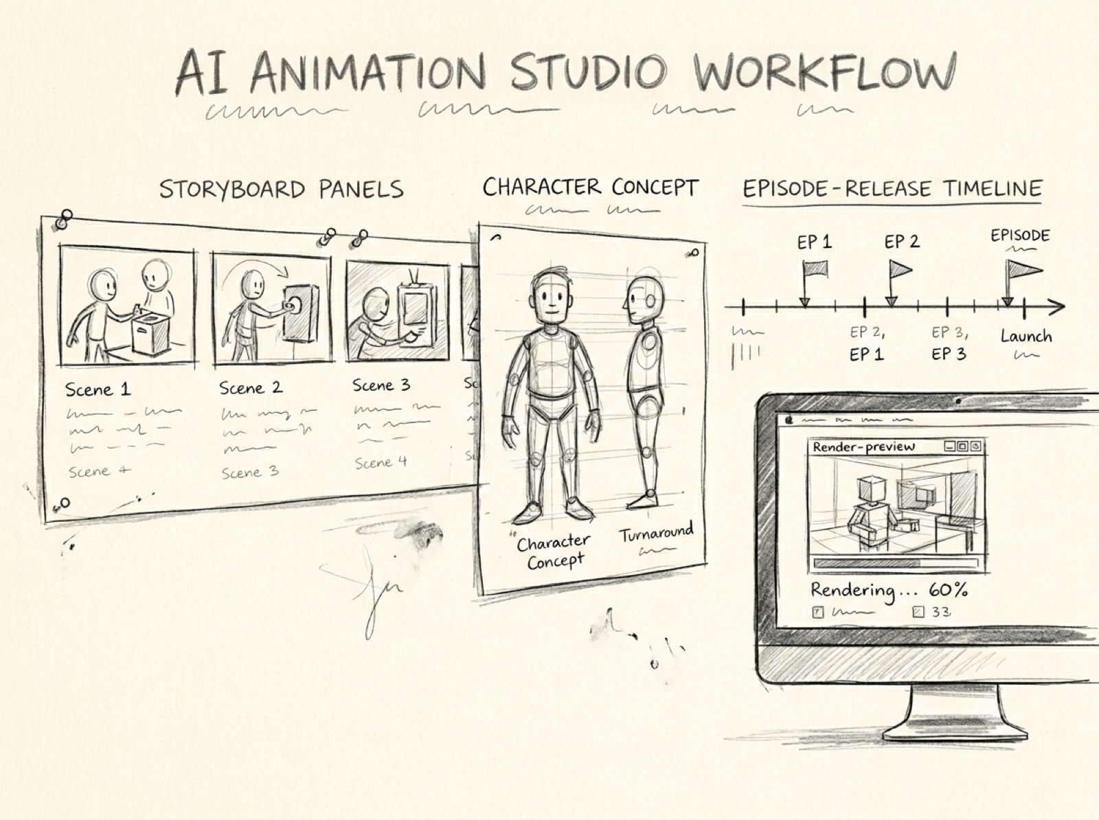 AI Animation Studio sketch
