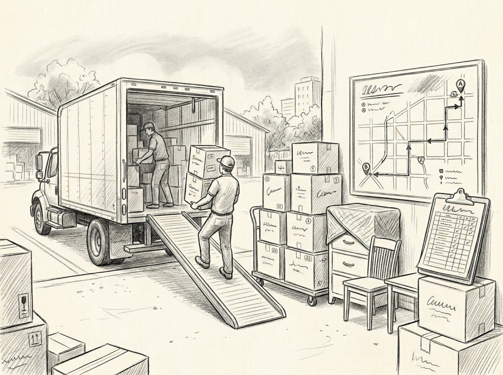 Moving Services sketch