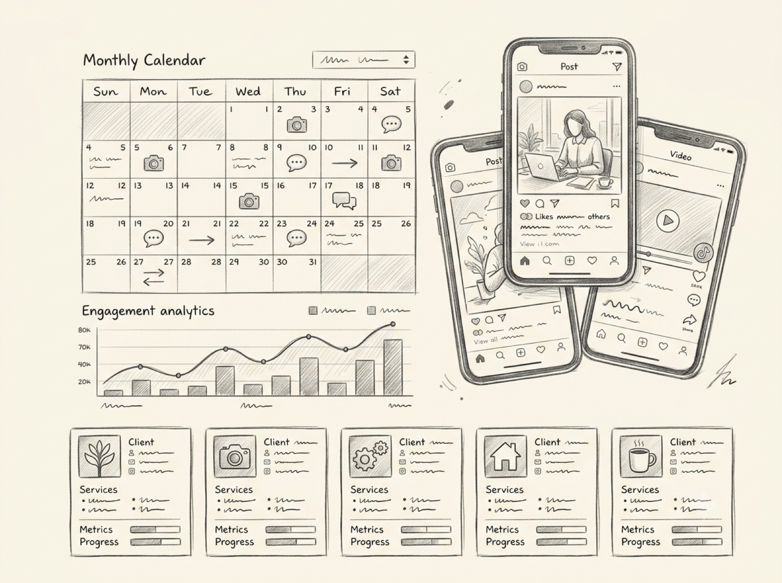 Social Media Marketing Agency sketch